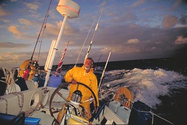 Sam at the helm